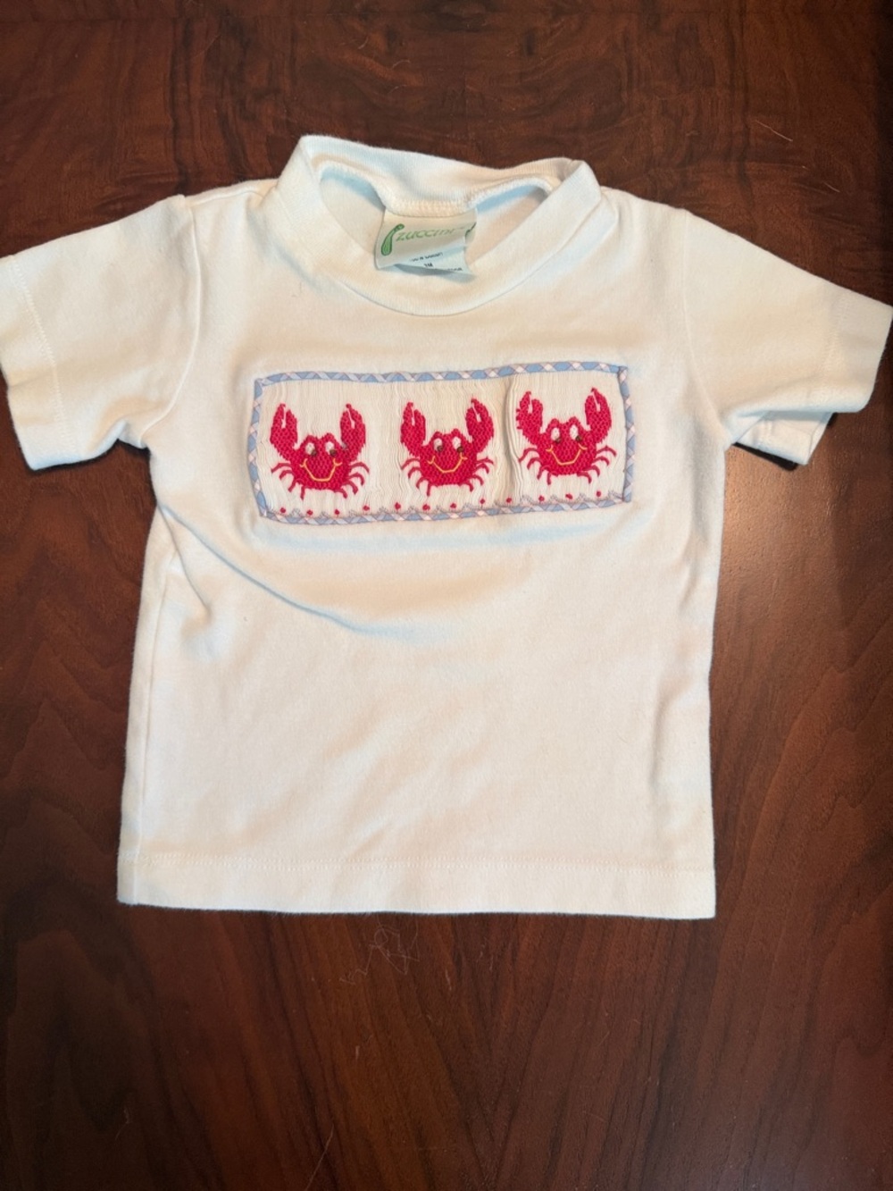 Kids Crab Smocked Tee